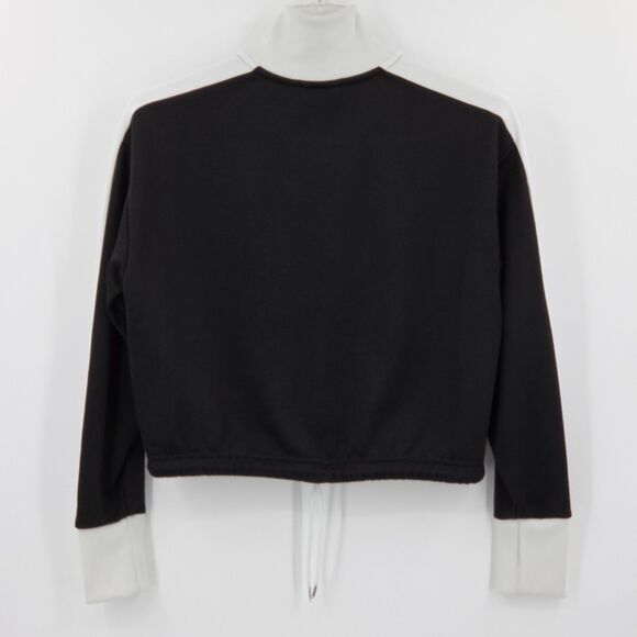 PUMA Iconic T7 Crop Jacket Womens Size Small Black White Retro Sportswear Soccer - Picture 3 of 9